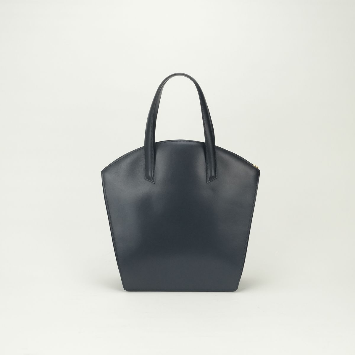 Hermes Cokers Tote Box Calf Navy Gold Handbag — view 3