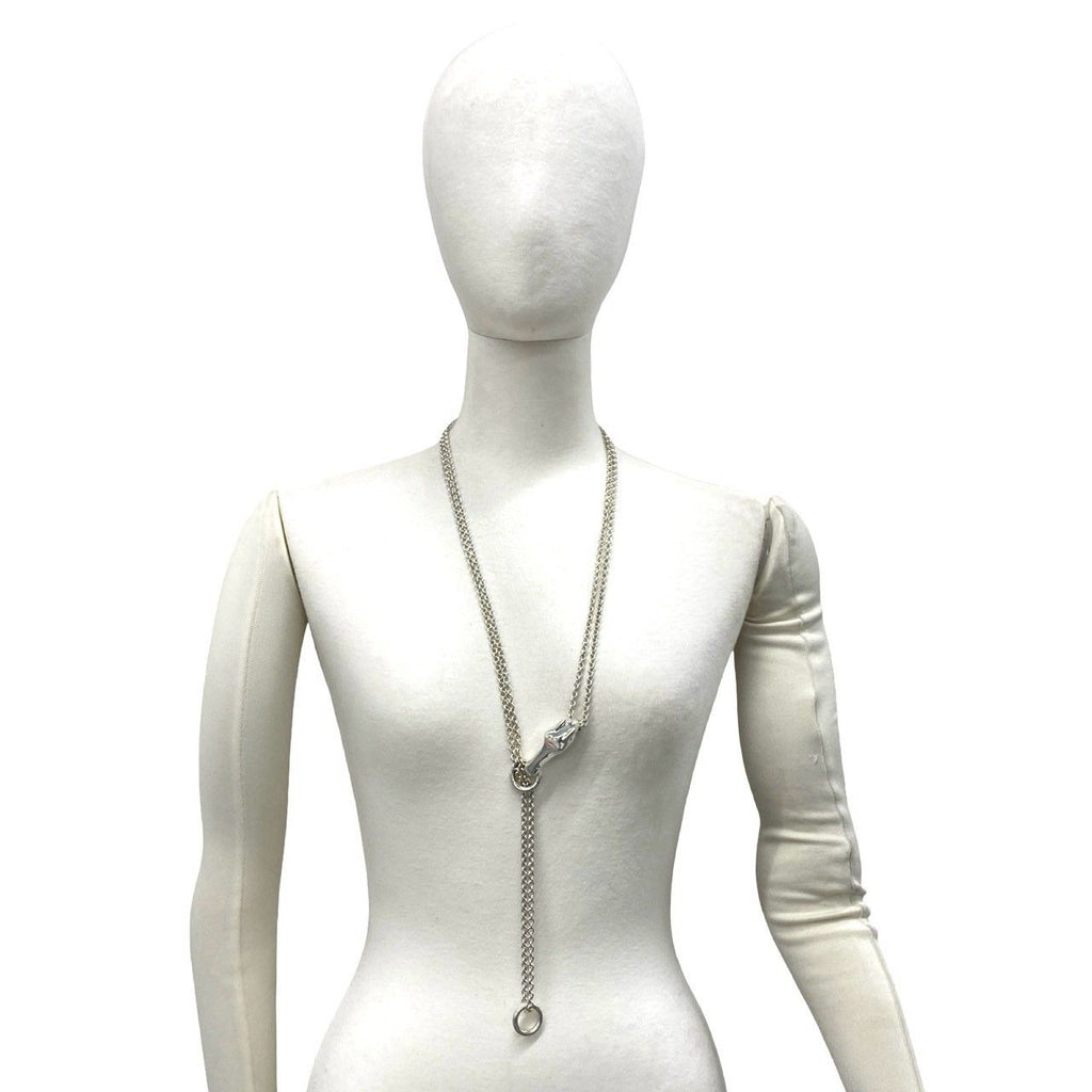 Hermes Gallop Necklace 925 Sterling Silver — view 2