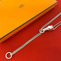Hermes Gallop Necklace 925 Sterling Silver