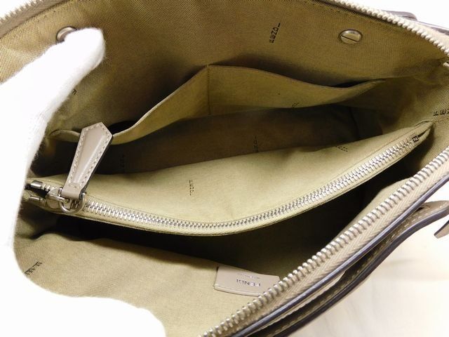 Fendi by the Way 2-Way Shoulder Bag Leather Medium Gray — view 3