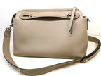 Fendi by the Way 2-Way Shoulder Bag Leather Medium Gray — view 2