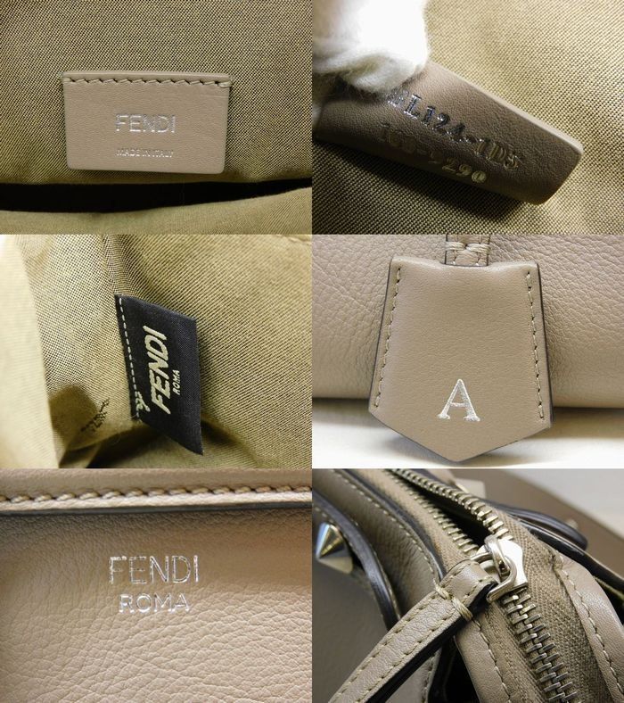 Fendi by the Way 2-Way Shoulder Bag Leather Medium Gray — view 4