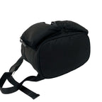 Prada Triangle Logo Tessuto Pocono Nylon Saffiano Leather Backpack Black — view 7