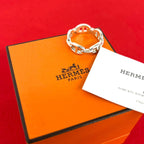 Hermes Chaine D'ancre Enchainee PM Ring 925 Sterling Silver