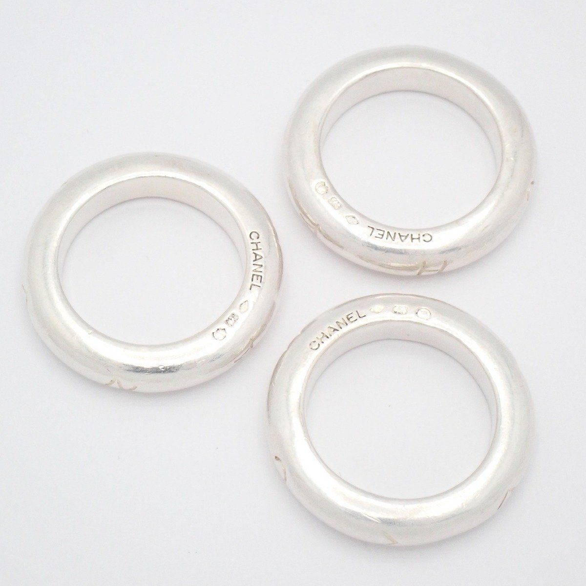 Chanel Logo Ring 925 Sterling Silver — view 3