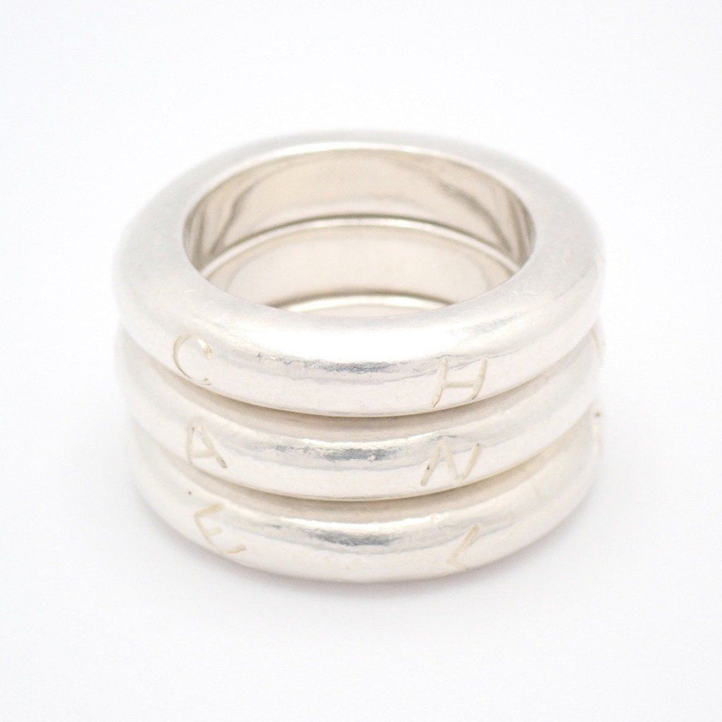 Chanel Logo Ring 925 Sterling Silver — view 4