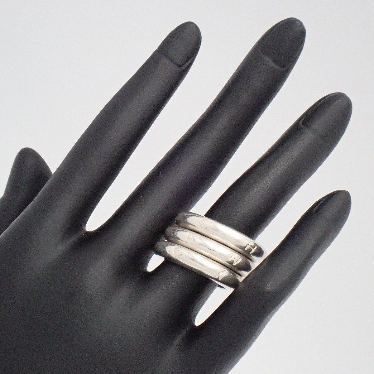 Chanel Logo Ring 925 Sterling Silver — view 6