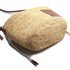Loewe Anagram Pochette Basket Shoulder Bag Natural Tan — view 3
