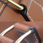 Celine Cuir Triomphe Small Boston 2-Way Shoulder Bag Brown — view 7