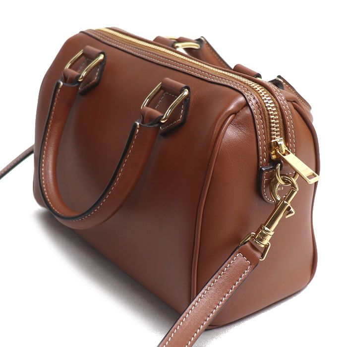 Celine Cuir Triomphe Small Boston 2-Way Shoulder Bag Brown — view 2