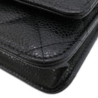 Chanel Caviar Quilted Chain Wallet Shoulder Bag — view 5