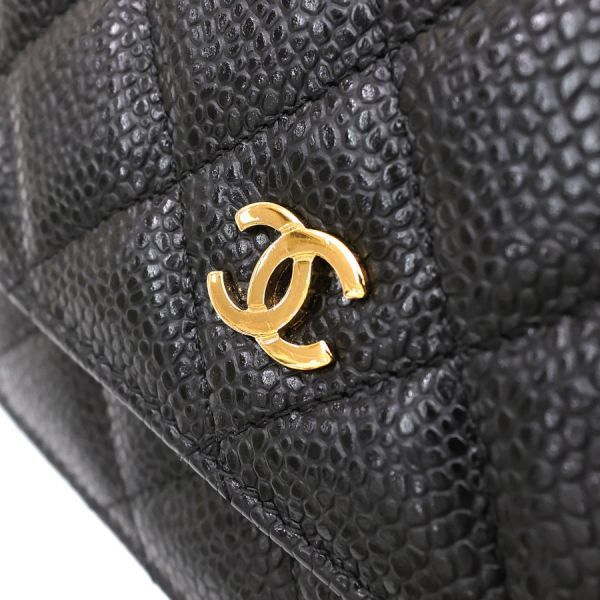 Chanel Caviar Quilted Chain Wallet Shoulder Bag — view 6