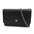 Chanel Caviar Quilted Chain Wallet Shoulder Bag