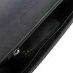 Chanel Satin Shoulder Bag Black — view 3
