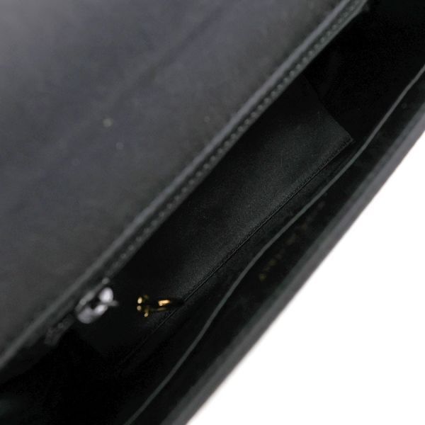 Chanel Satin Shoulder Bag Black — view 3