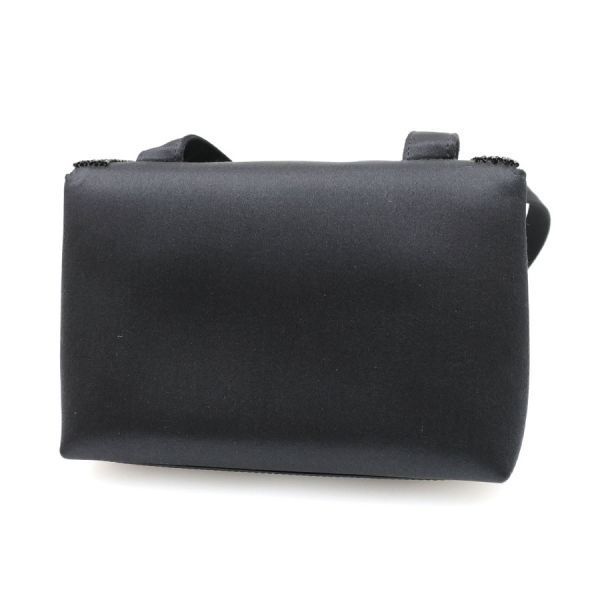 Chanel Satin Shoulder Bag Black — view 2