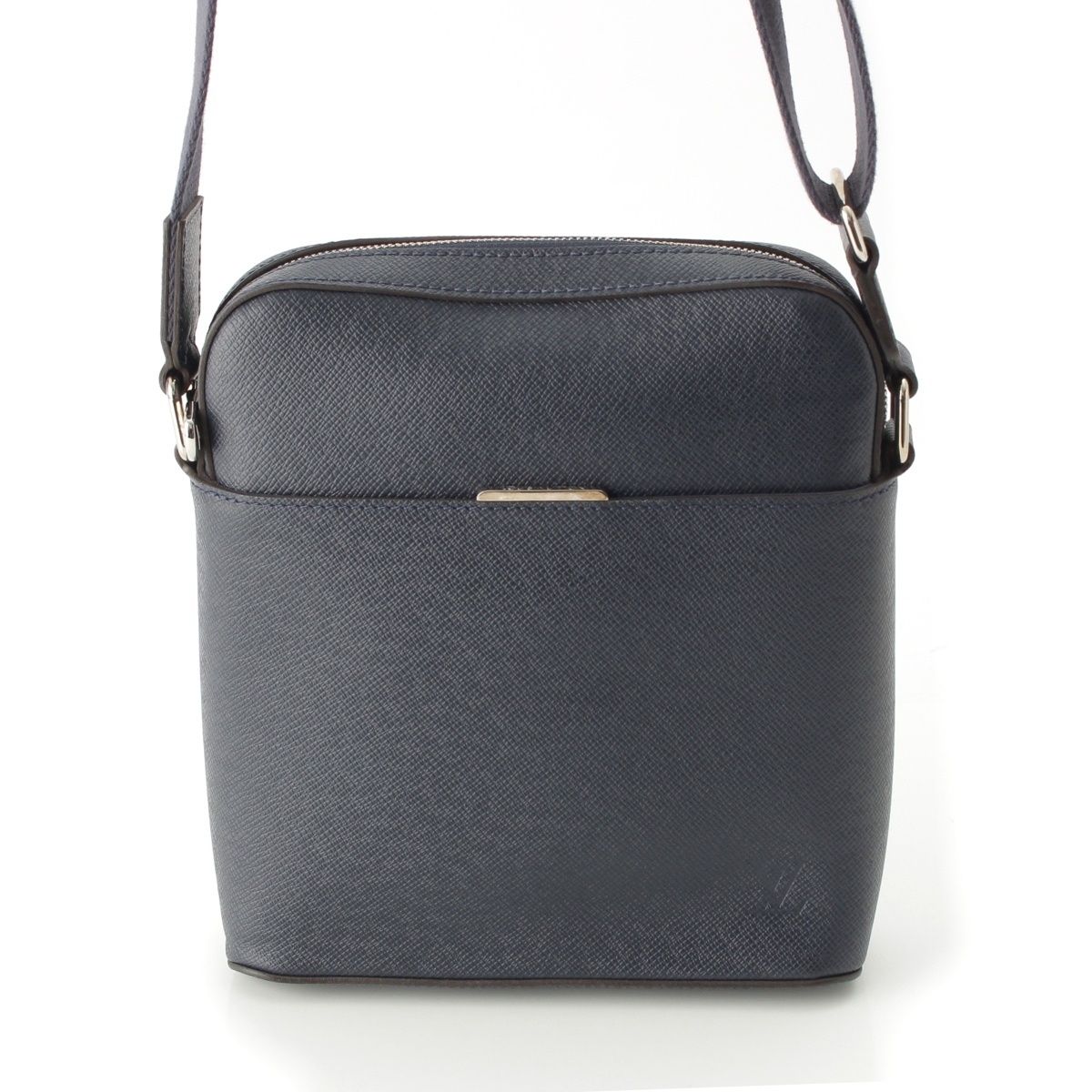 Louis Vuitton Anton Taiga Shoulder Bag Navy
