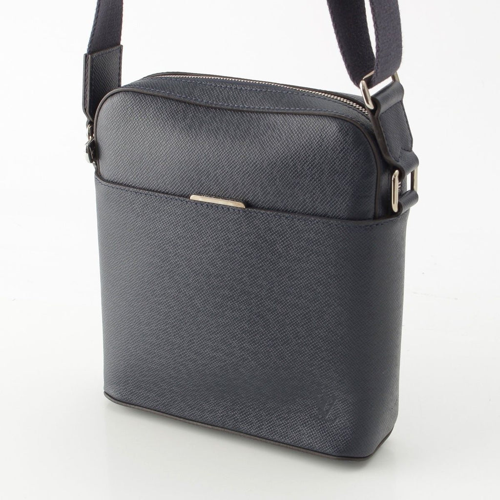 Louis Vuitton Anton Taiga Shoulder Bag Navy — view 2