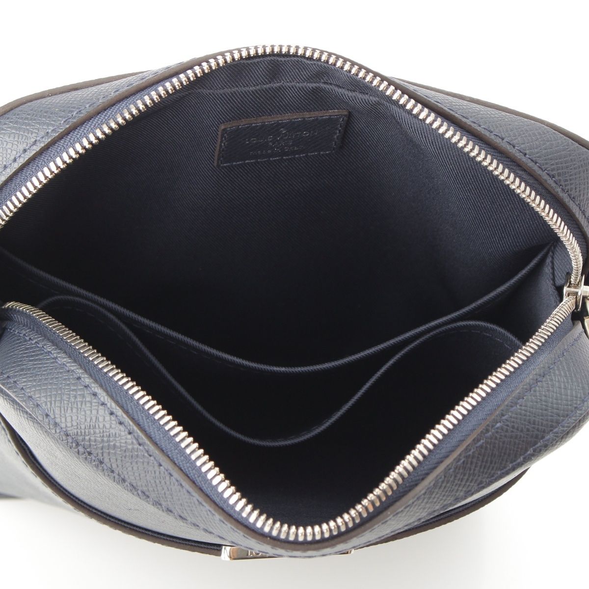 Louis Vuitton Anton Taiga Shoulder Bag Navy — view 6