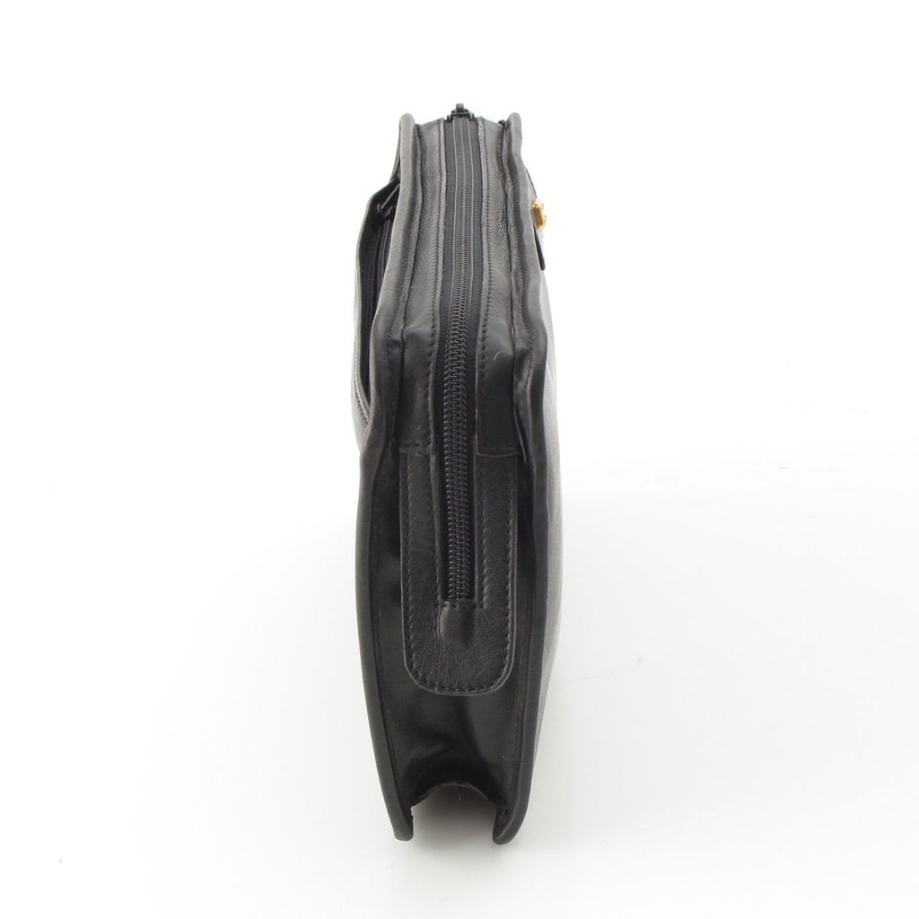 Loewe Leather Anagram Clutch Black — view 3