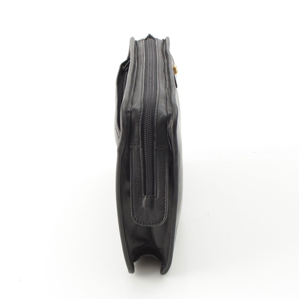 Loewe Leather Anagram Clutch Black — view 3