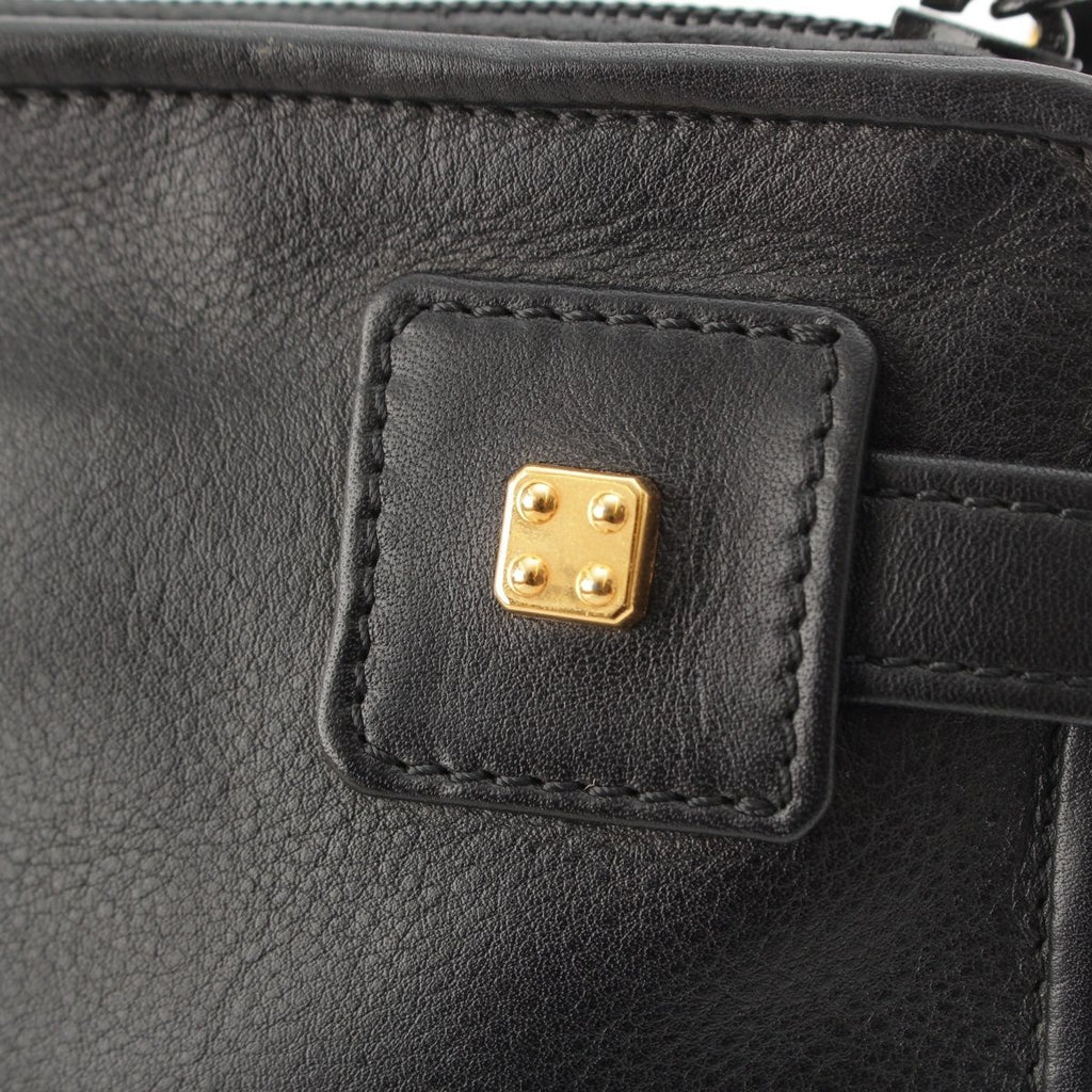 Loewe Leather Anagram Clutch Black — view 8
