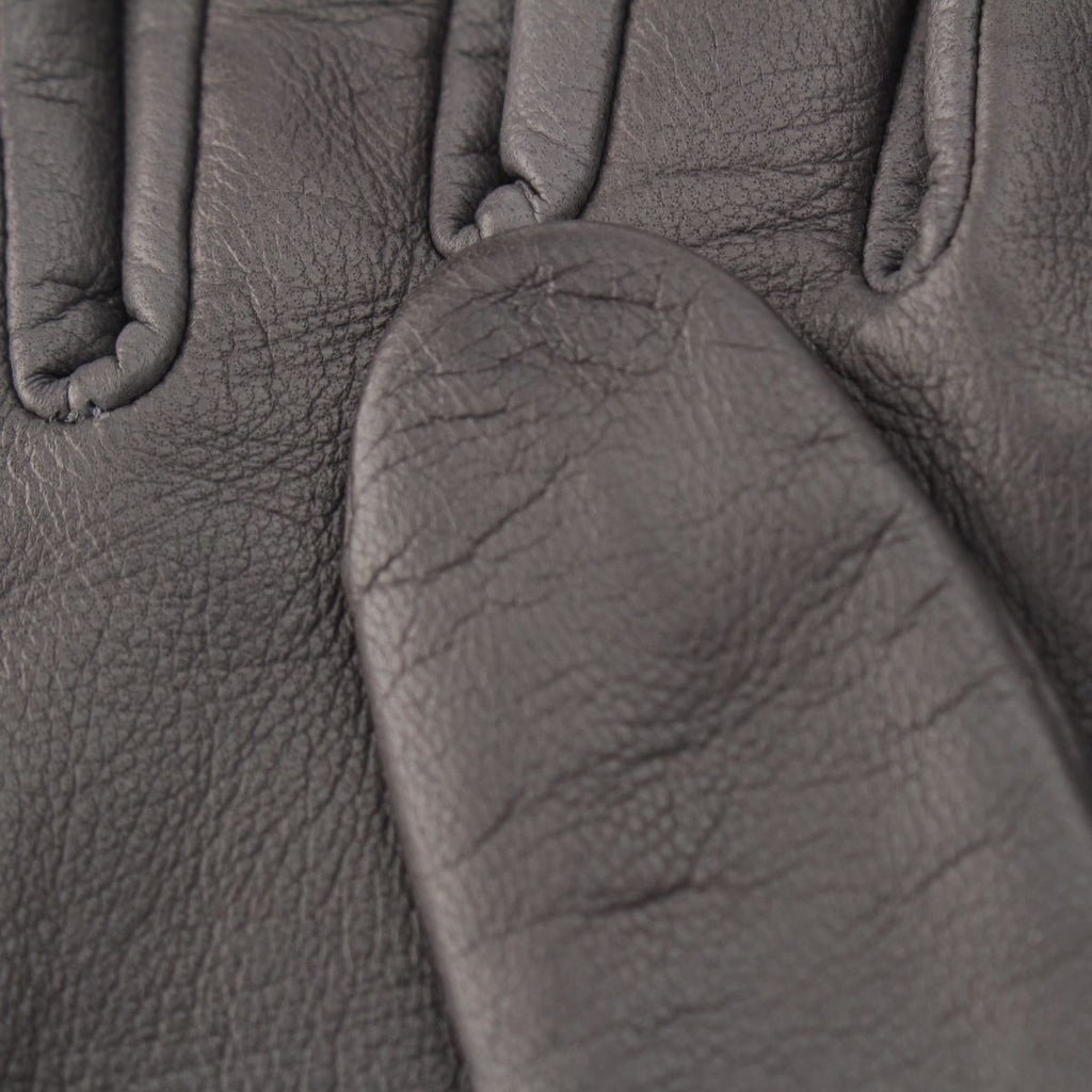 Chanel Lambskin Logo Gloves Gray 7.5 — view 7