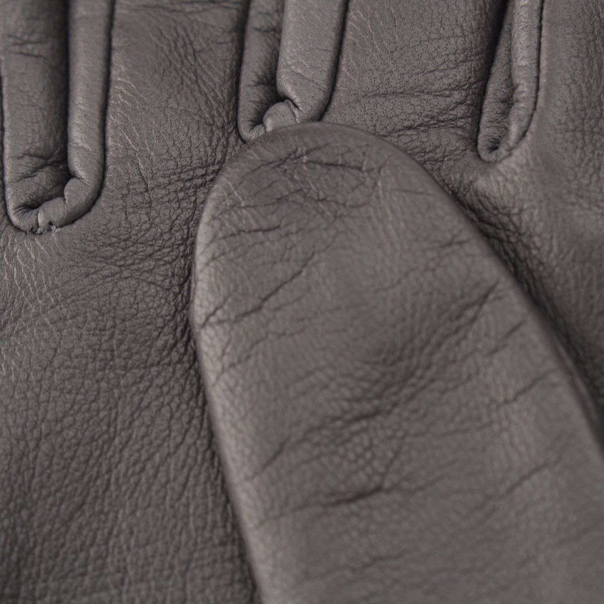 Chanel Lambskin Logo Gloves Gray 7.5 — view 7