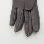 Chanel Lambskin Logo Gloves Gray 7.5 — view 4