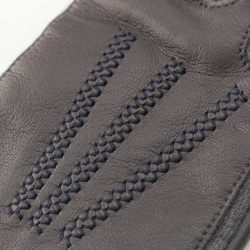Chanel Lambskin Logo Gloves Gray 7.5 — view 6