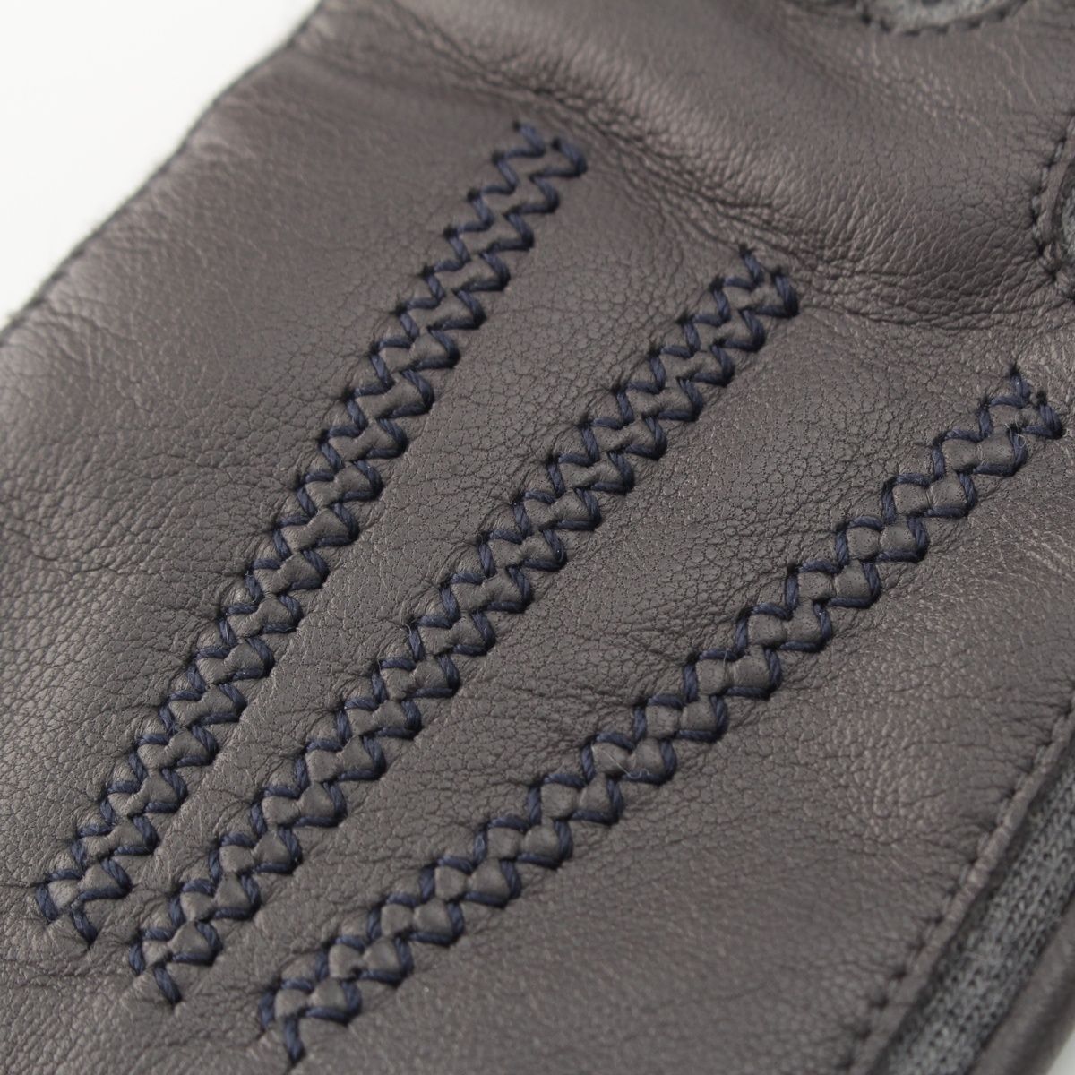 Chanel Lambskin Logo Gloves Gray 7.5 — view 6
