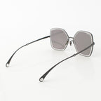 Chanel Acetate Pearl Butterfly Shape Chain Sunglasses Eyewear Black — view 6