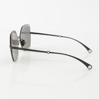 Chanel Acetate Pearl Butterfly Shape Chain Sunglasses Eyewear Black — view 5