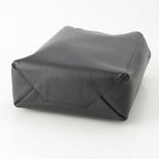Celine Vertical Cabas Leather Handbag 2-Way Shoulder Black — view 5