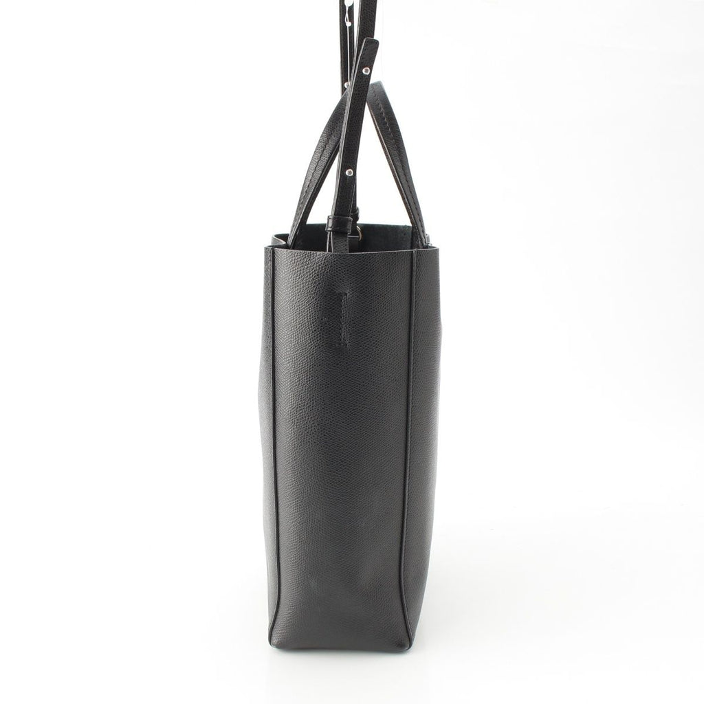Celine Vertical Cabas Leather Handbag 2-Way Shoulder Black — view 3
