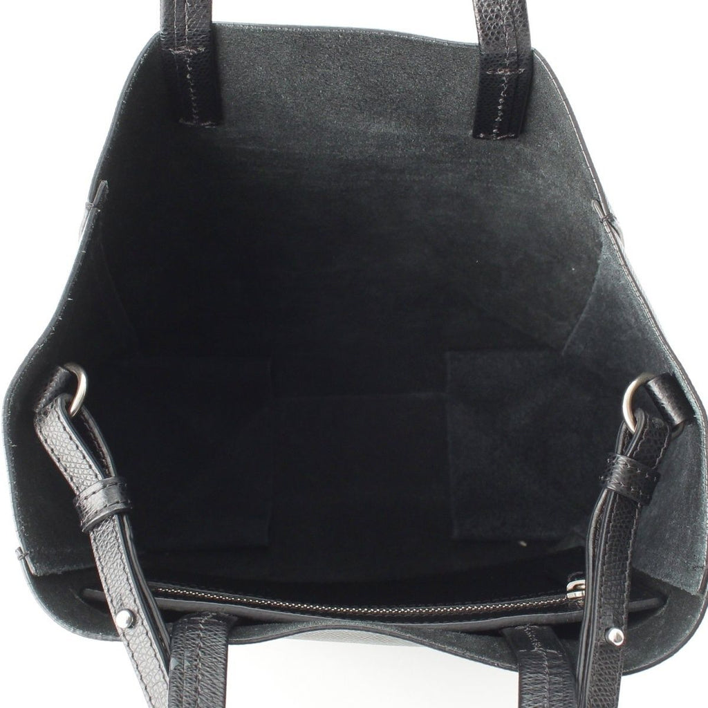 Celine Vertical Cabas Leather Handbag 2-Way Shoulder Black — view 6