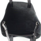 Celine Vertical Cabas Leather Handbag 2-Way Shoulder Black — view 6