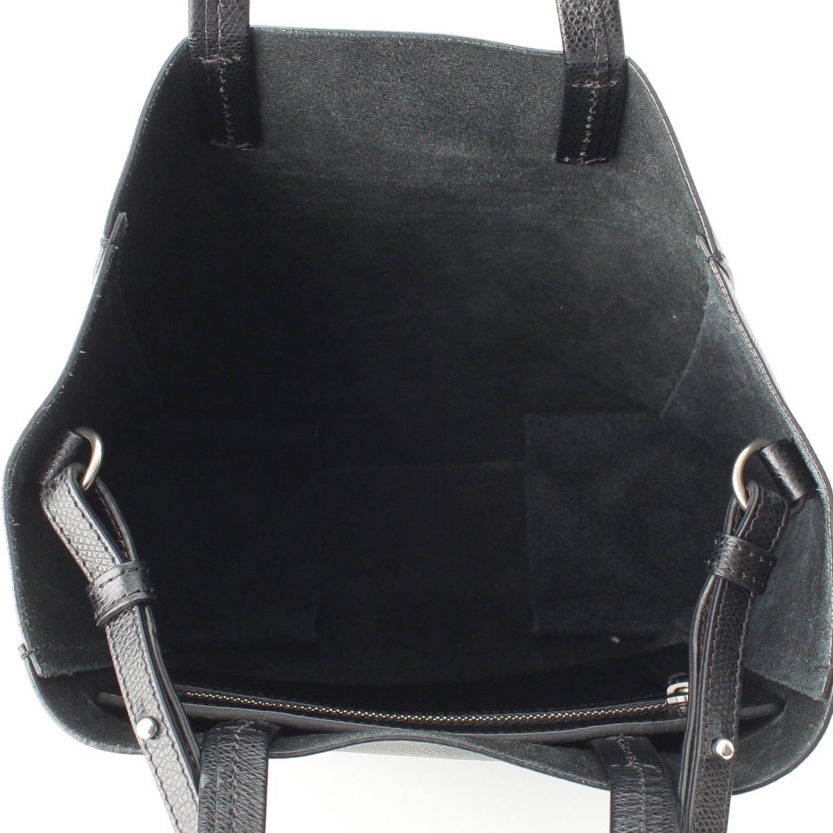 Celine Vertical Cabas Leather Handbag 2-Way Shoulder Black — view 6