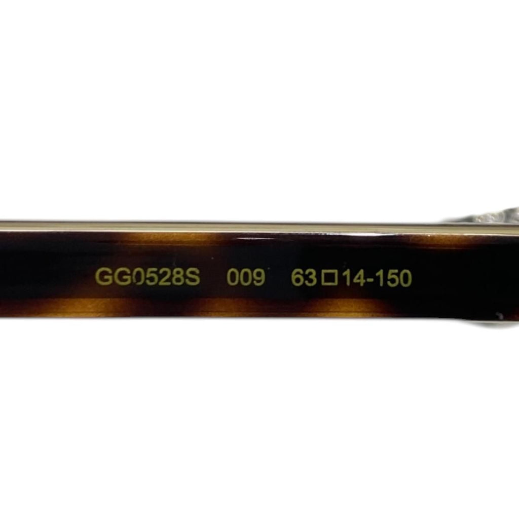 Gucci Sunglasses Web Stripe Frame Logo Tortoiseshell Green Brown Eyewear — view 7