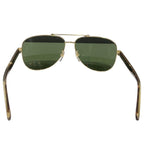 Gucci Sunglasses Web Stripe Frame Logo Tortoiseshell Green Brown Eyewear — view 5