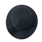 Hermes Hat Rope Hat Wool Black Silver Logo 59 Felt Cotton — view 4