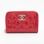 Chanel Quilted Leather Coin Purse Zip Around