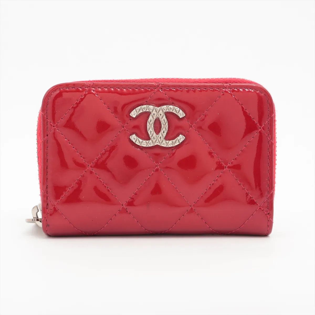 Chanel Quilted Leather Coin Purse Zip Around