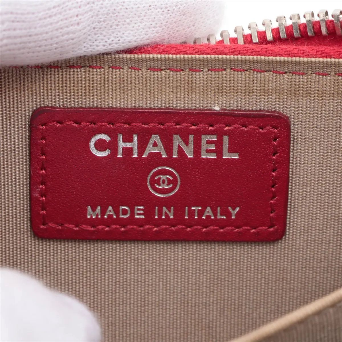 Chanel Quilted Leather Coin Purse Zip Around — view 7