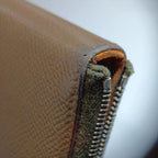 Hermes Azap Long Silk'in Leather Wallet — view 8