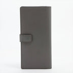 Prada Leather Wallet Bifold Gray