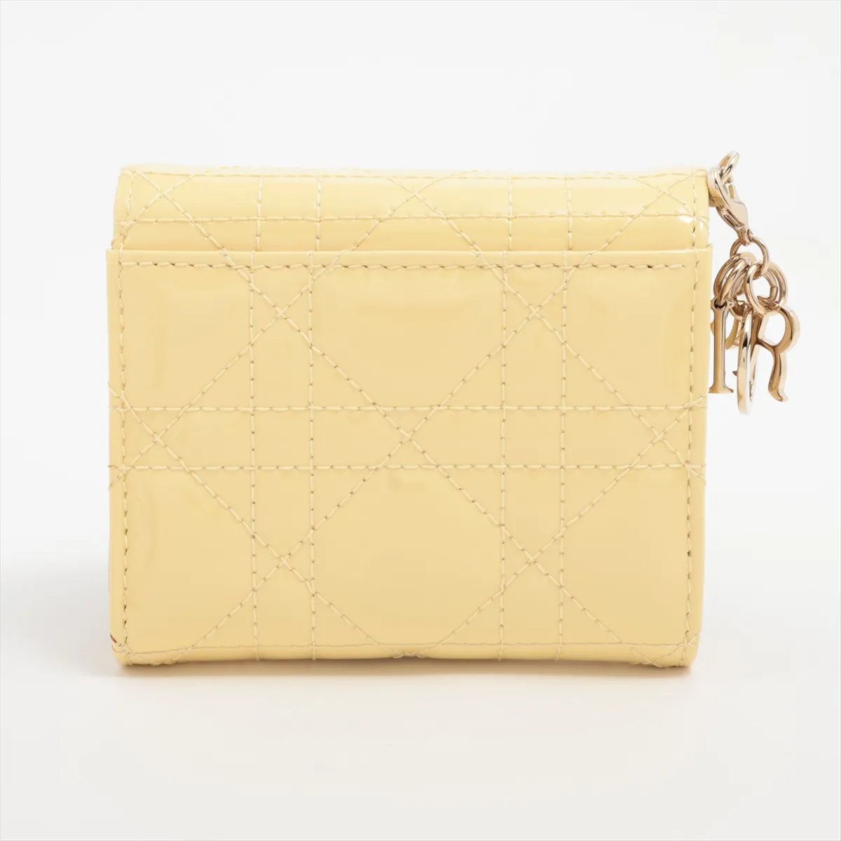 Dior Cannage Lady Leather Trifold Wallet — view 2