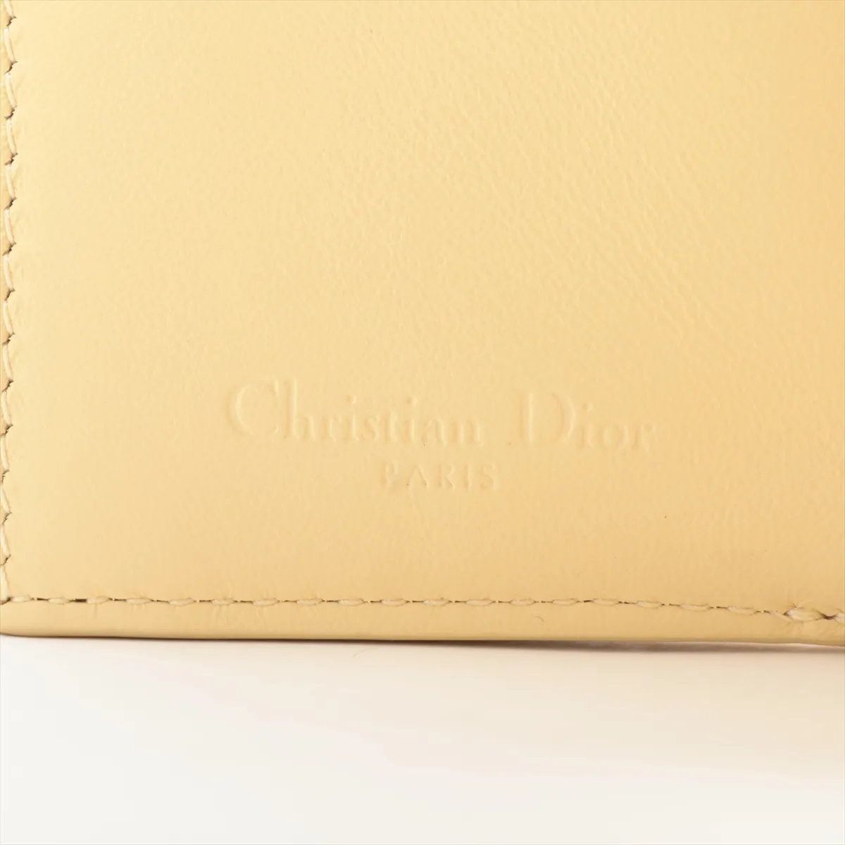 Dior Cannage Lady Leather Trifold Wallet — view 8