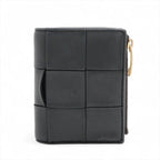 Bottega Veneta Cassette Small Leather Bifold Wallet Intrecciato