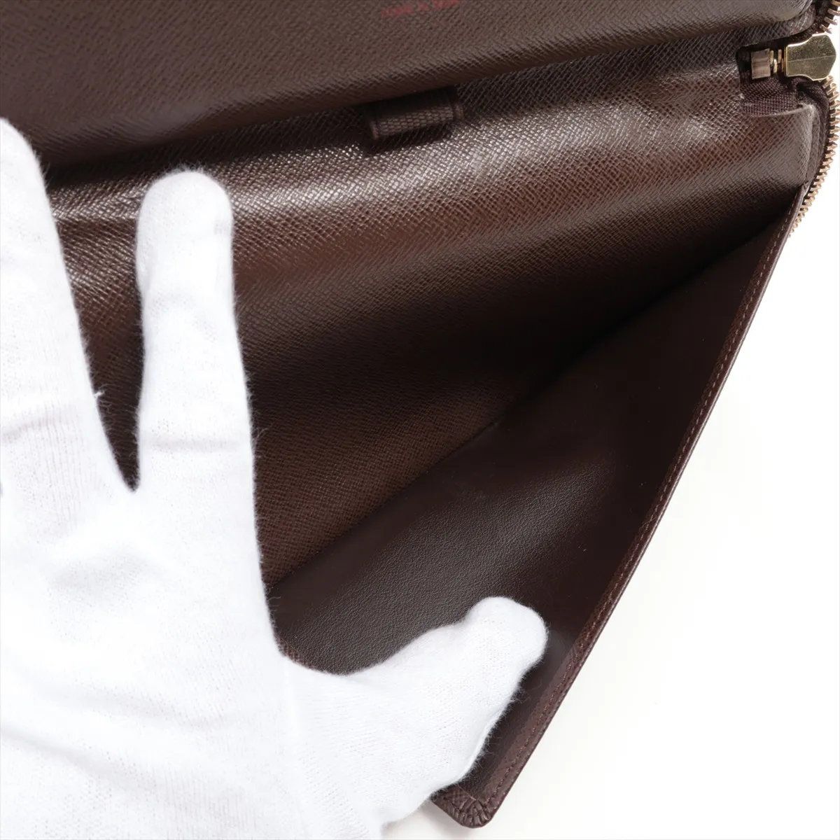 Louis Vuitton Damier Zippy Organizer Leather Wallet Zip Around — view 7